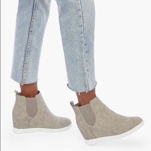 JustFab Grey Wedge Sneaker